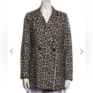 Chic Le Superbe Leopard Print Women's Blazer
